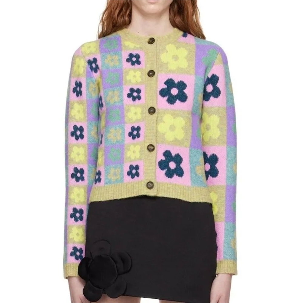 Sandy Liang Nanny Floral Cardigan